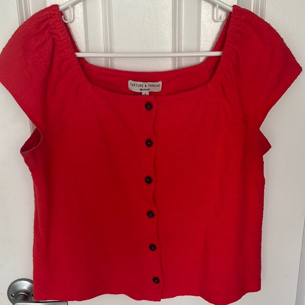 Madewell shirt with front buttons
